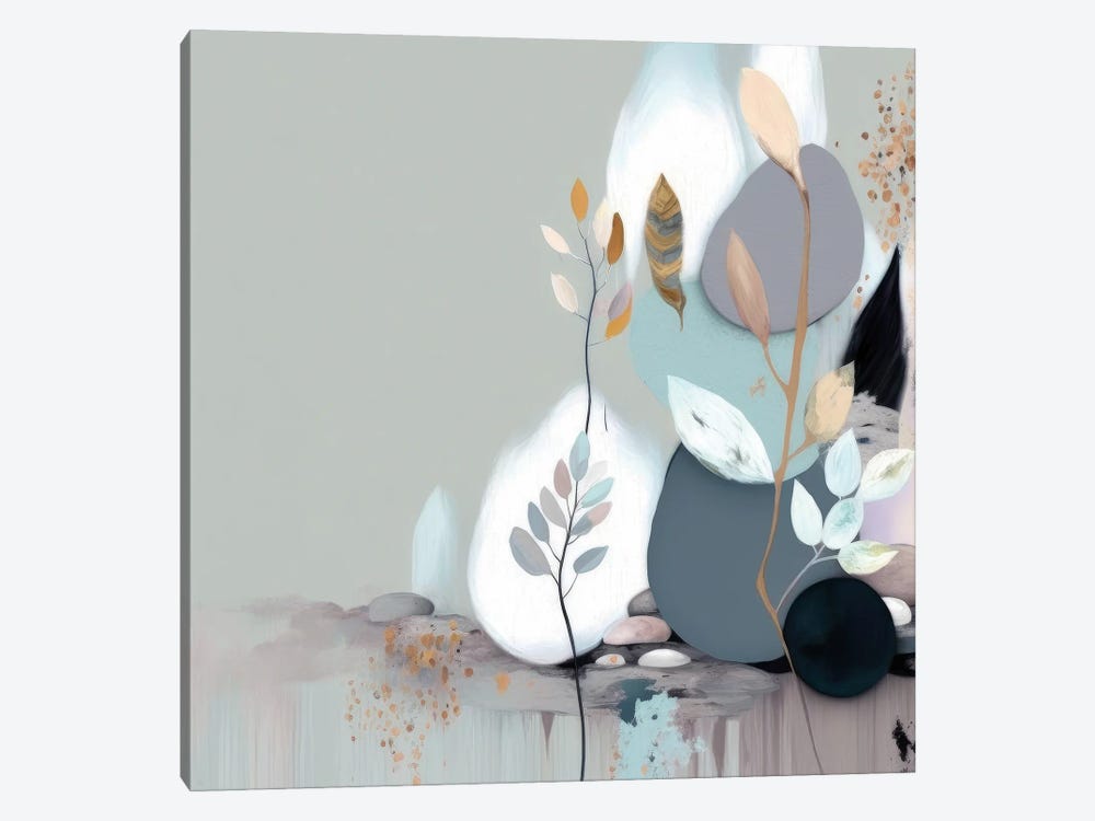 Beautiful Abstract Blues by Bella Eve 1-piece Canvas Wall Art