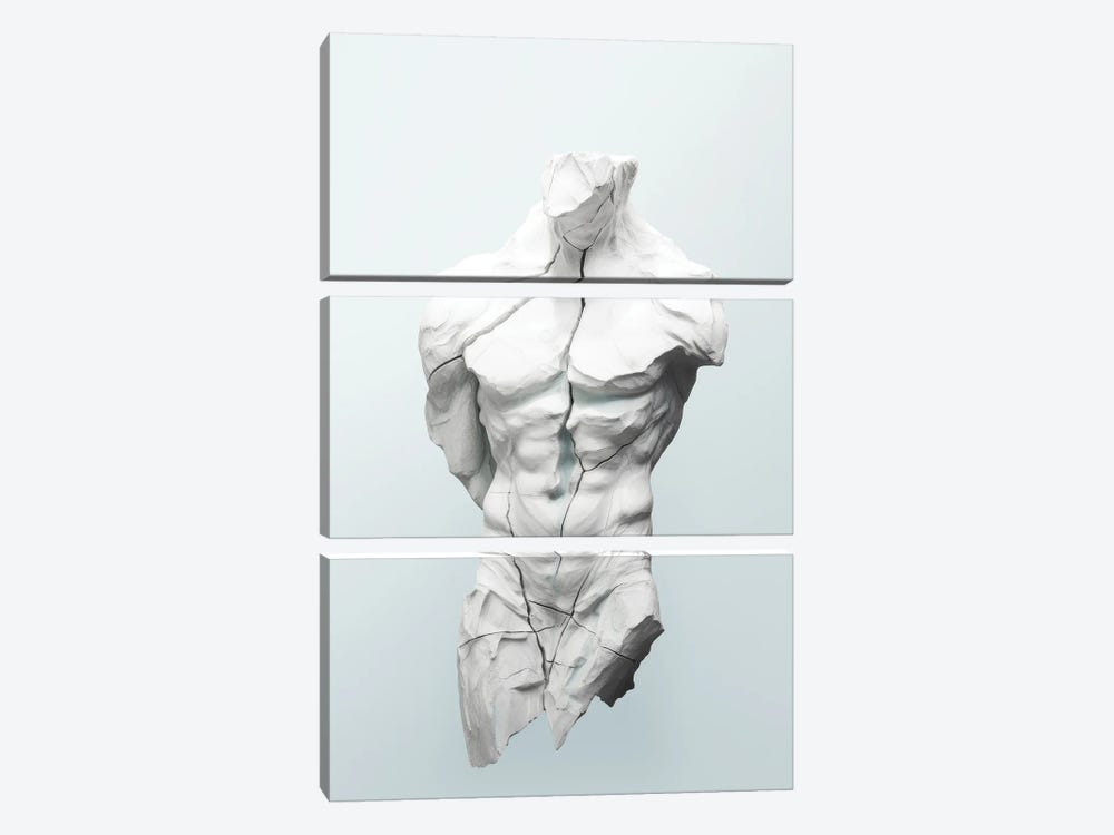 Ancient Resilience Sculpture by Bella Eve 3-piece Canvas Art Print