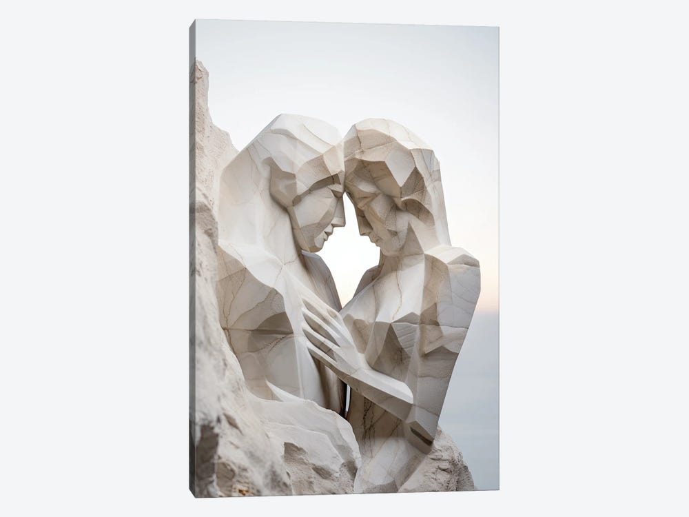 Sculptured Loving Embrace by Bella Eve 1-piece Canvas Wall Art