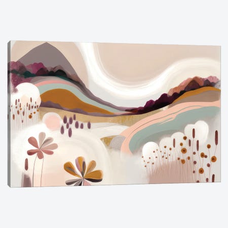 Colorful Hills Canvas Print #BVE1} by Bella Eve Art Print