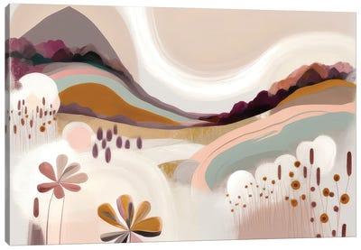 Colorful Hills Canvas Art Print - Bella Eve