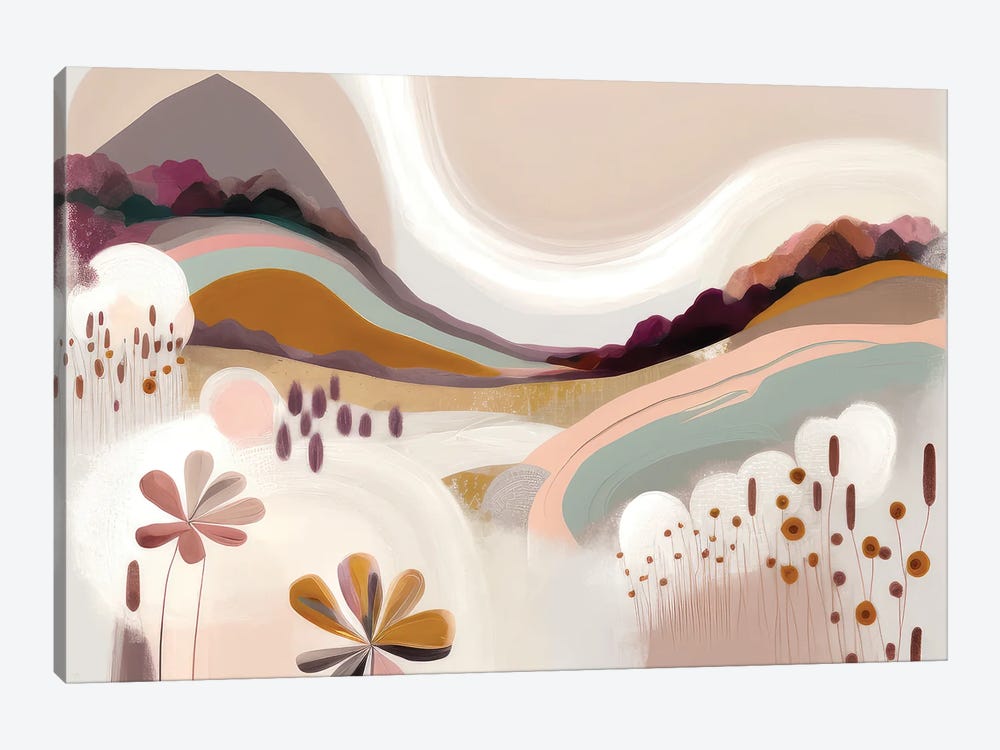 Colorful Hills by Bella Eve 1-piece Canvas Wall Art