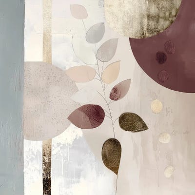 Cream Art - Canvas Prints: Petal And Clay, Style C by Bella Eve