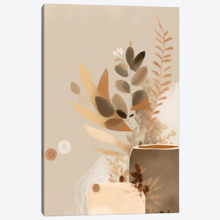 Abstract Earthy Tones Canvas Print #BVE2} by Bella Eve Art Print