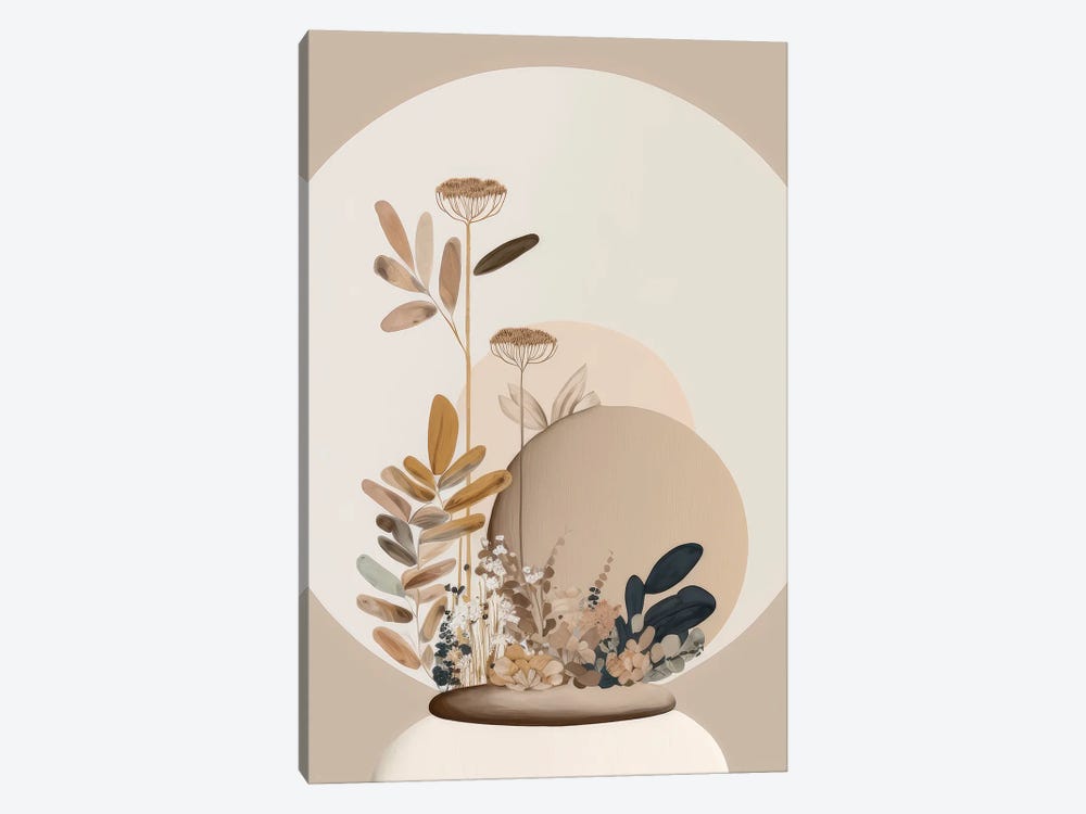 Circular Blooming Wonders by Bella Eve 1-piece Art Print