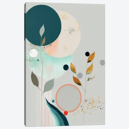Contemporary Circles Canvas Print #BVE45} by Bella Eve Canvas Wall Art