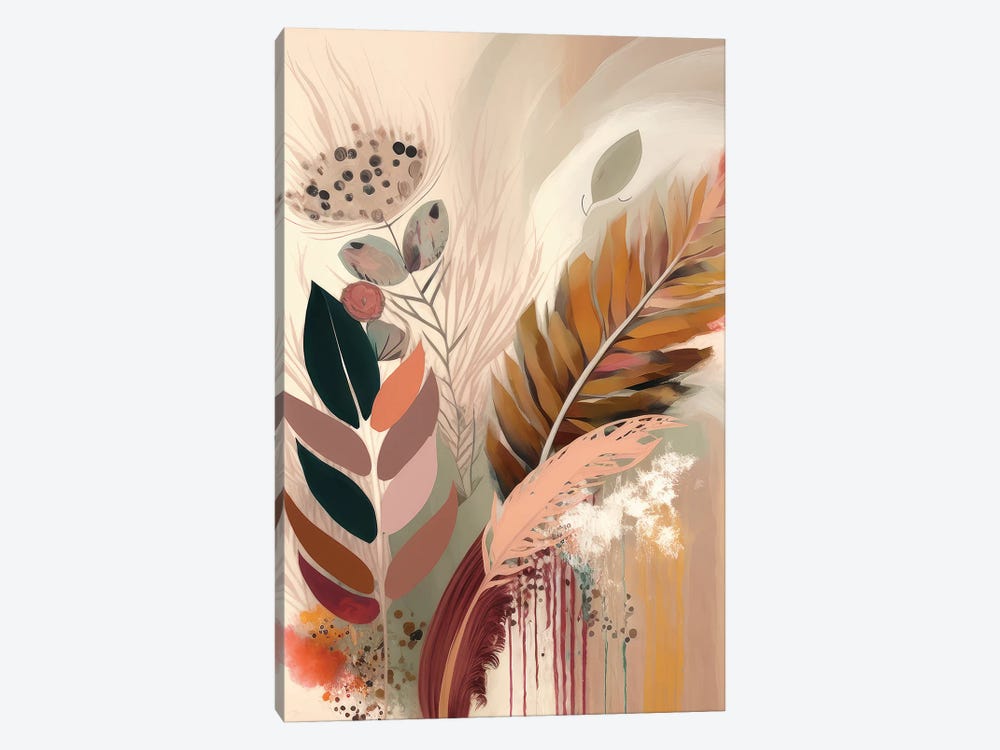 Feather - Abstract Complement by Bella Eve 1-piece Canvas Art Print