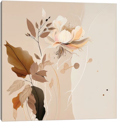 Fauna Fiona - Abstract Complement Canvas Art Print - Bella Eve
