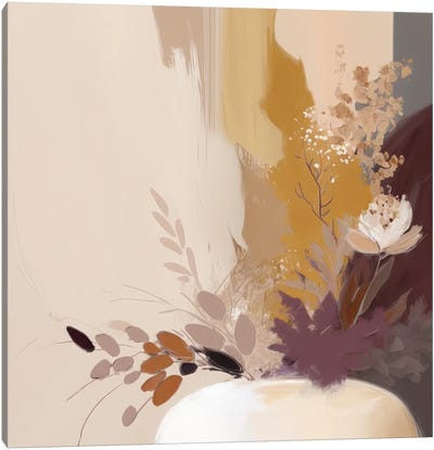 Minimalistic Blossom Canvas Art Print - Bella Eve