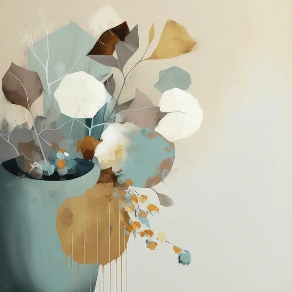 Fine Art Print: Modern Pastel Vase by Bella Eve
