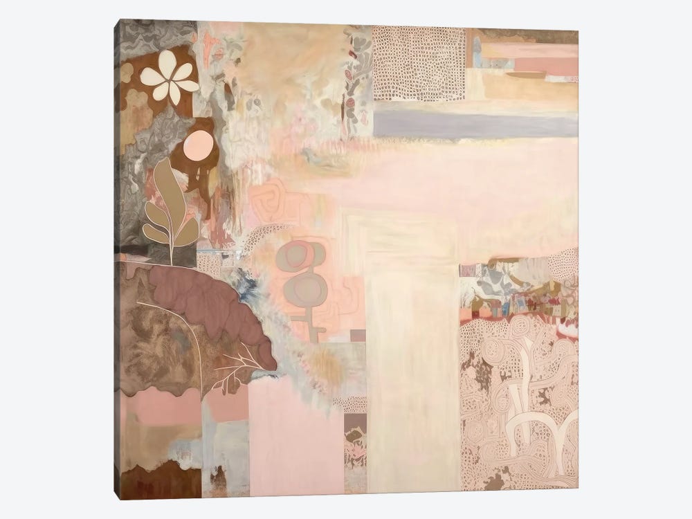 Modern Pink Collage by Bella Eve 1-piece Canvas Artwork