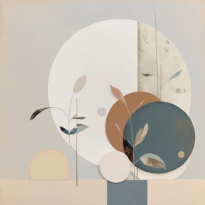 Neutral Modern Mirage by Bella Eve framed canvas print