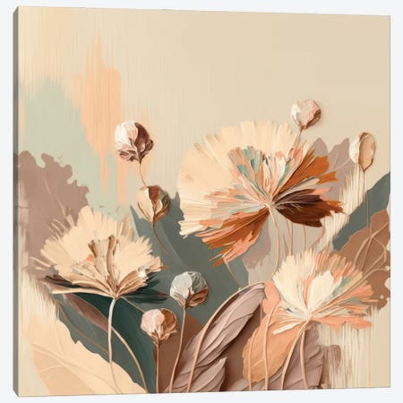 Peachy Botanics Canvas Print #BVE77} by Bella Eve Canvas Art Print
