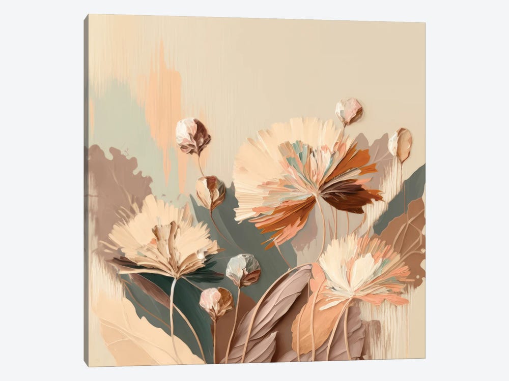 Peachy Botanics by Bella Eve 1-piece Canvas Art
