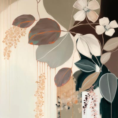 Painterly Botanics by Bella Eve framed canvas print