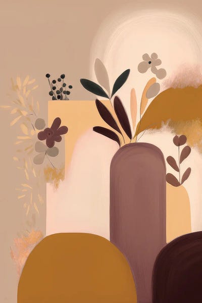 Petite Botanical Domes by Bella Eve canvas print