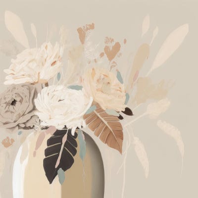 Soft And Sweet Flowers by Bella Eve canvas print