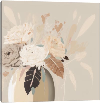 Soft And Sweet Flowers Canvas Art Print - Bella Eve