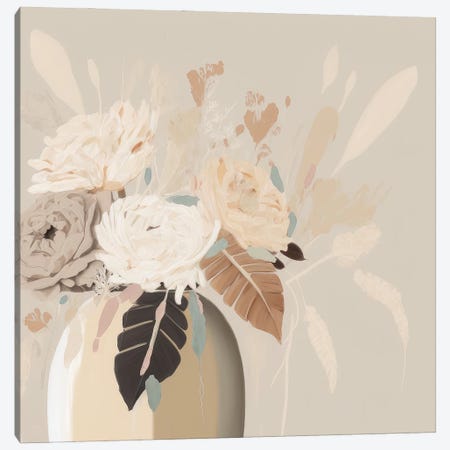 Soft And Sweet Flowers Canvas Print #BVE84} by Bella Eve Canvas Art