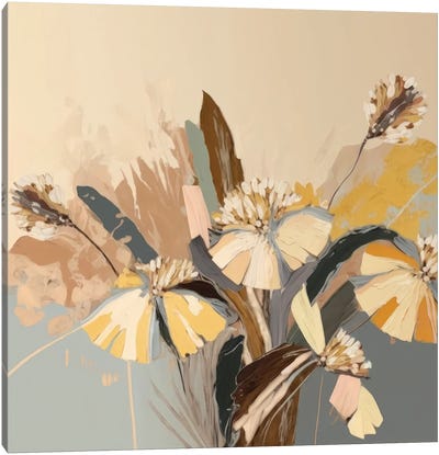 Sun-Kissed Florals Canvas Art Print - Bella Eve