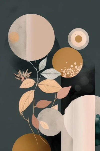 Twilight Circles by Bella Eve framed canvas print