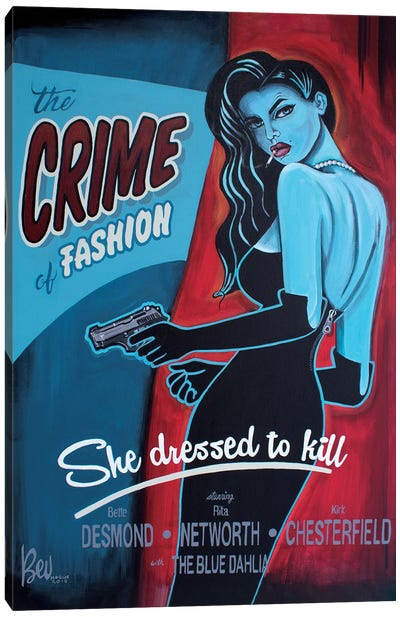 Crime Of Fashion Canvas Art Print