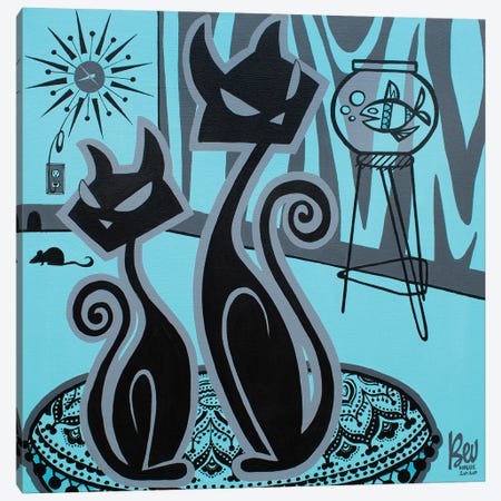 Cats Eye Canvas Print #BVH7} by Bev Hogue Canvas Print