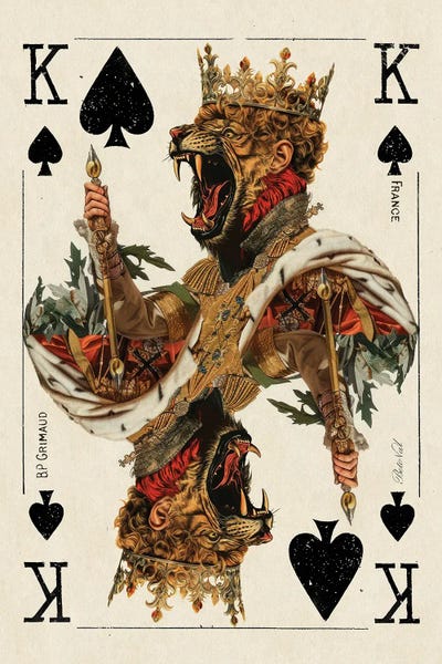 The King by Beto Val canvas print