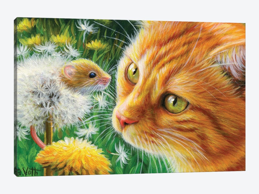 Dandelion Fun by Bridget Voth 1-piece Canvas Art Print