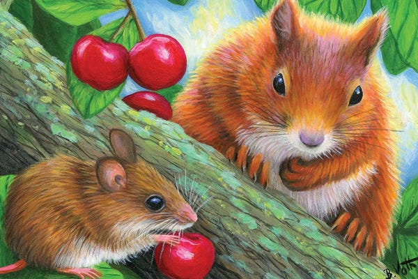 Bridget Voth: Friends In The Cherry Tree by Bridget Voth