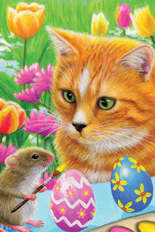 Little Easter Helper by Bridget Voth wall art