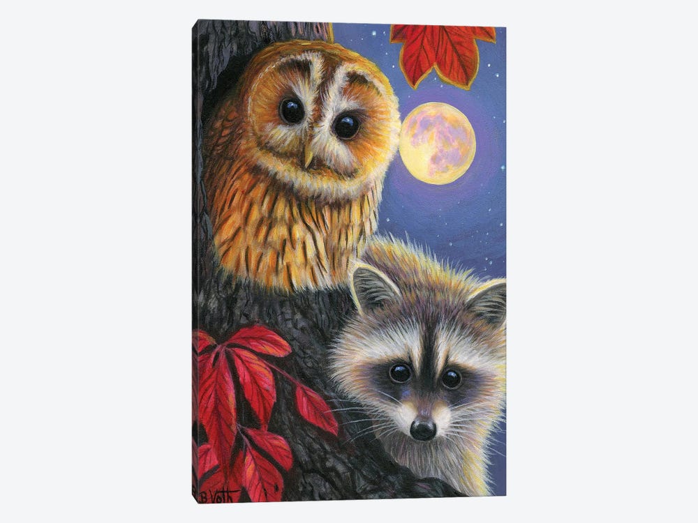 Moonlight Friends by Bridget Voth 1-piece Canvas Print