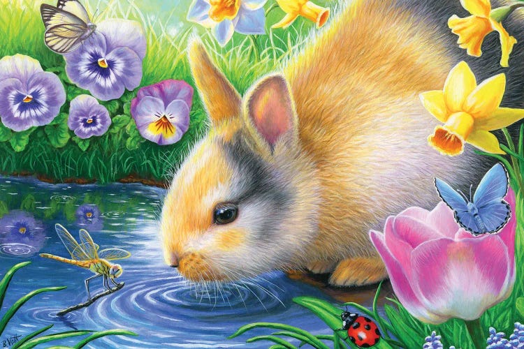A Moment In The Garden by Bridget Voth wall art