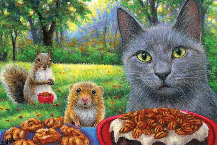 Pickin Pecans by Bridget Voth wall art
