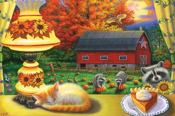 Barns: Shine on Harvest Moon by Bridget Voth