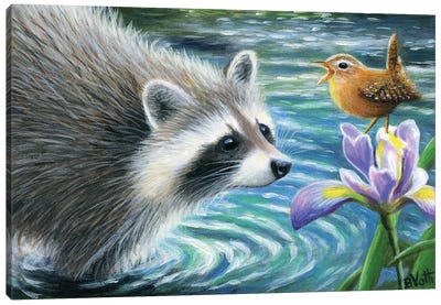 Spring Serenade Canvas Art Print - Robin Art