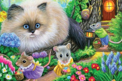 The Easter Egg Hunt by Bridget Voth canvas print