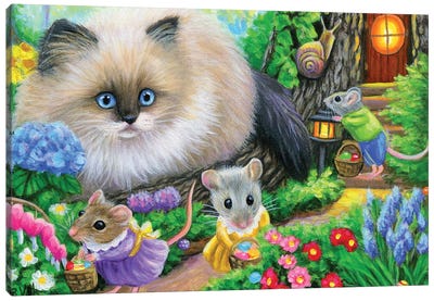 The Easter Egg Hunt Canvas Art Print - Bridget Voth