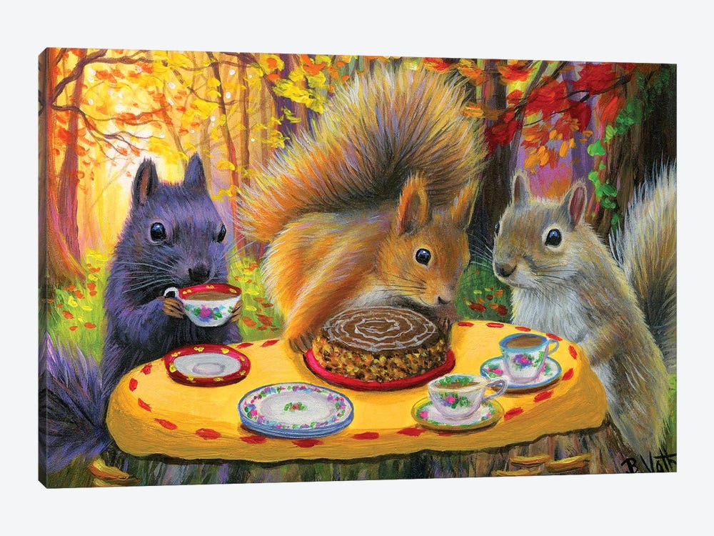 The Nut Club by Bridget Voth 1-piece Canvas Print