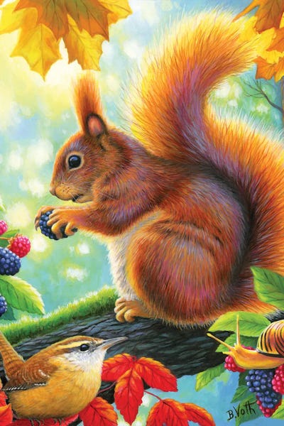Fine Art Print: Berry Happy by Bridget Voth