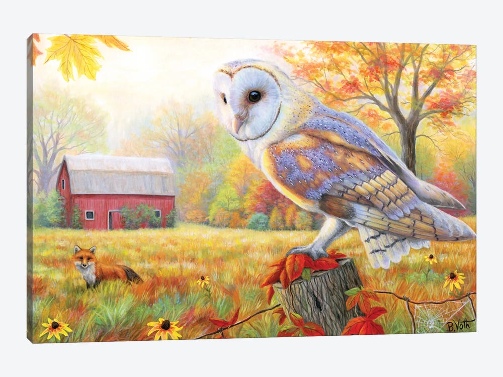 Morning At The Old Farm by Bridget Voth 1-piece Canvas Print