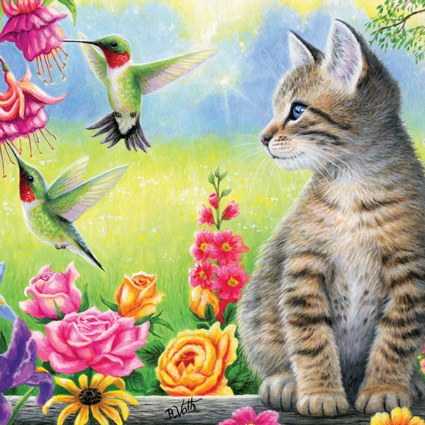 Canvas Print: Tabitha's Garden by Bridget Voth