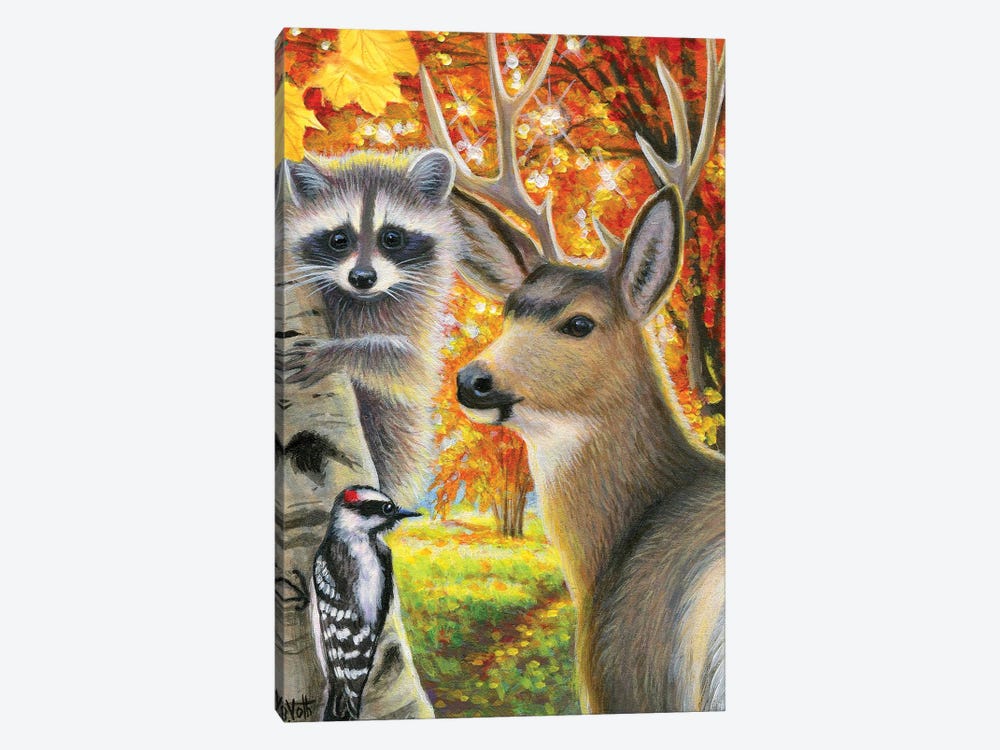 Autumn In The Woods by Bridget Voth 1-piece Canvas Art Print