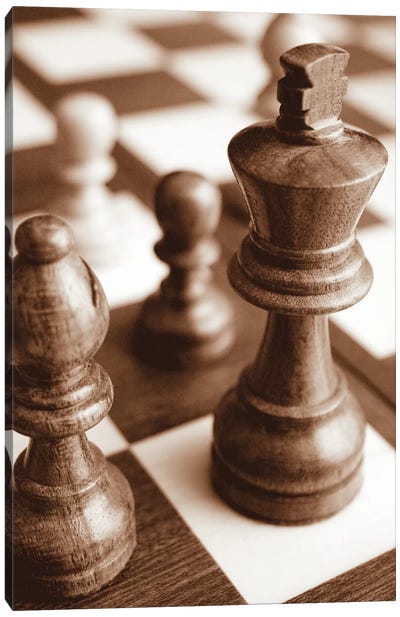 Chess Canvas Art Print - Cards & Board Games