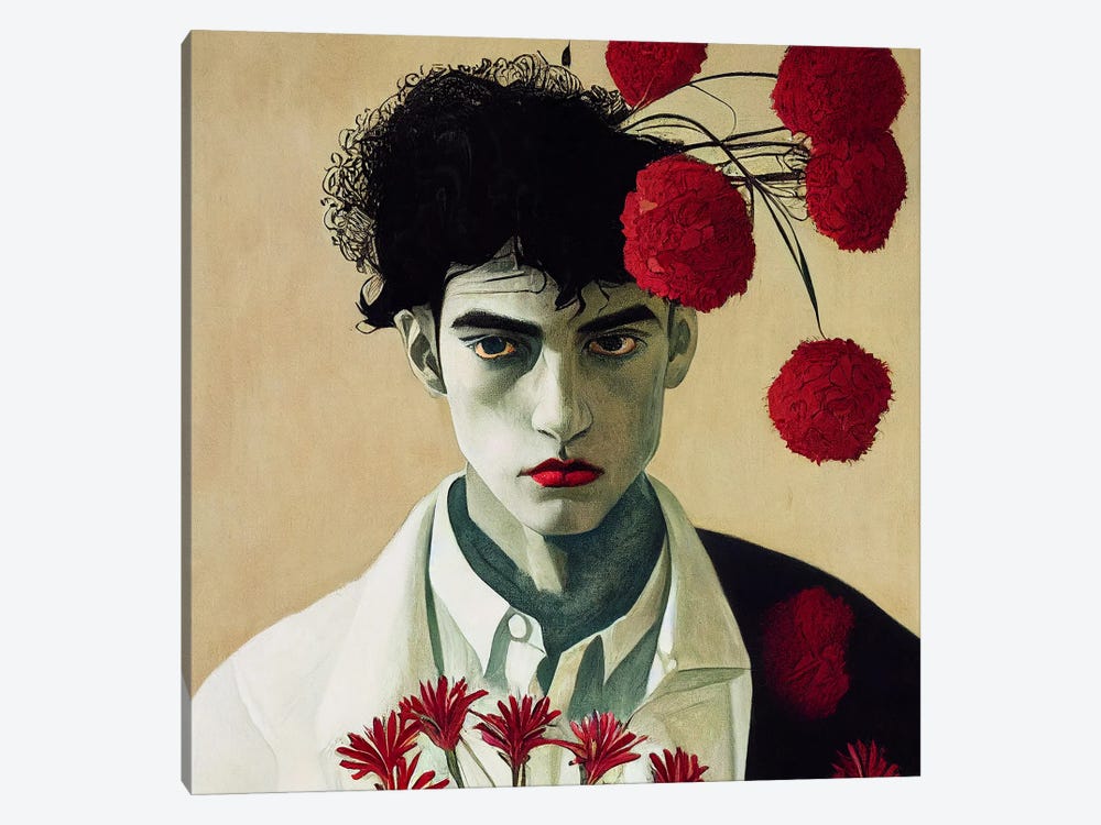 Man Of The Flowers, 2022 by Brain Wave Cult 1-piece Canvas Art Print