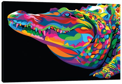 Crocodile Smile Canvas Art Print