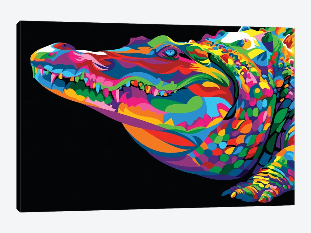 Crocodile Smile by Bob Weer 1-piece Canvas Art