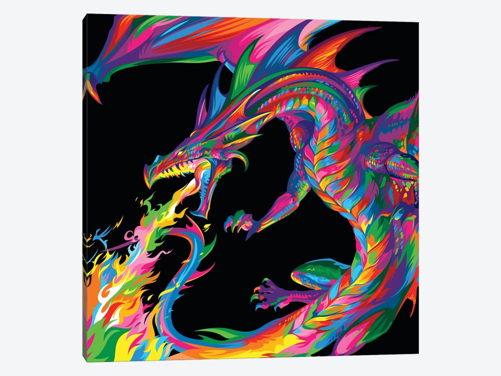 Fantasy Dragon by Bob Weer 1-piece Canvas Art