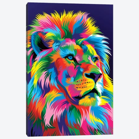 Lion New Canvas Print #BWE8} by Bob Weer Canvas Wall Art