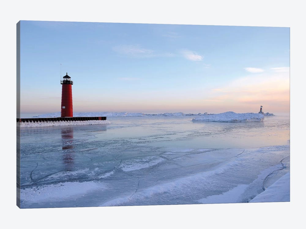 Frozen Harbor by Brian Wolf 1-piece Canvas Wall Art